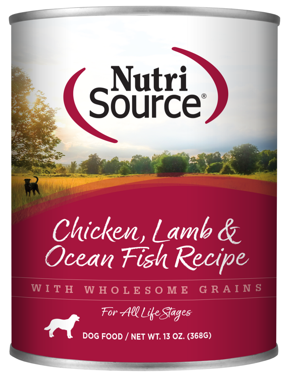 NutriSource® Chicken, Lamb & Ocean Fish Formula Healthy Wet Dog Food ...