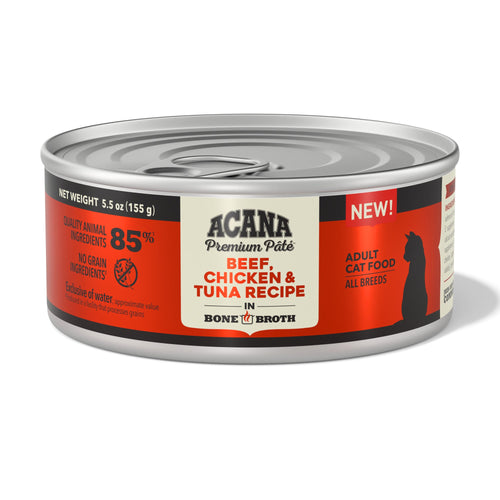 ACANA Premium Pâté, Beef, Chicken & Tuna Recipe Wet Cat Food