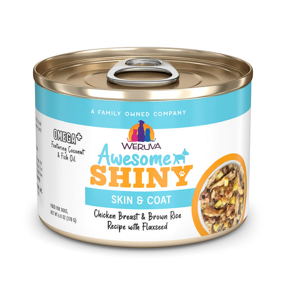 Weruva Awesome Shiny Chicken Breast & Brown Rice Recipe with Flaxseed In Broth Dog Food