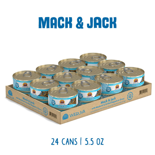 Weruva Mack And Jack With Mackerel and Grilled Skipjack Canned Cat Food