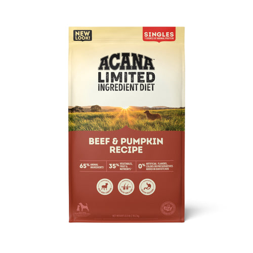 ACANA Singles Beef & Pumpkin Recipe Dry Dog Food (22.5 Lb)