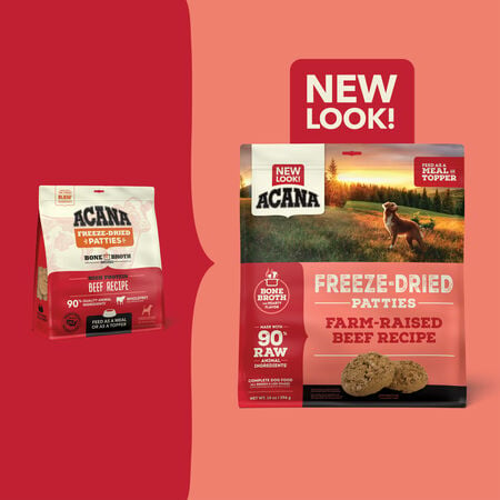 ACANA Farm-Raised Beef Recipe Freeze-Dried Patties