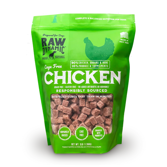 Raw Dynamic Frozen Raw Chicken Formula for Dogs (6 LB)