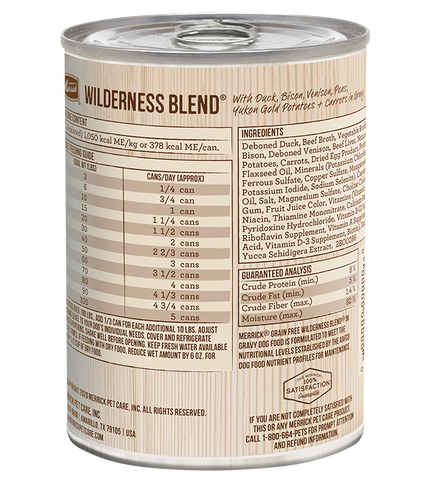 Merrick Grain Free Wilderness Blend in Gravy (13.2 oz 12 pack)