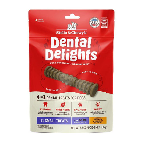 Stella & Chewy's Small Dental Delights Chicken & Parsley Flavor Treats for Dogs