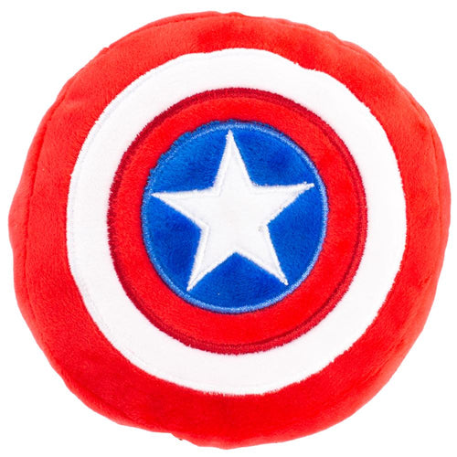 Buckle-Down Captain America Shield Squeaky Plush Dog Toy