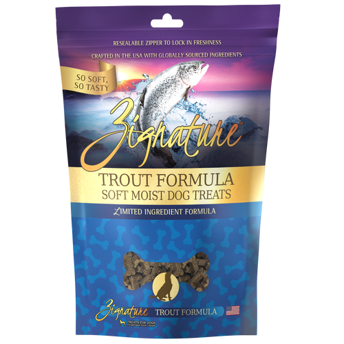 Zignature Trout Soft Moist Treats for Dogs