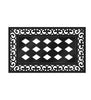 Evergreen Fleur Scroll Sassafras Mat Tray, 29.91 X 17.72