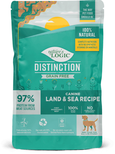 Nature’s Logic Distinction Grain Free Canine Land and Sea Recipe Dry Dog Food