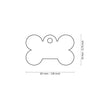 MyFamily ID Tag Basic Collection Small Bone Pink in Aluminum