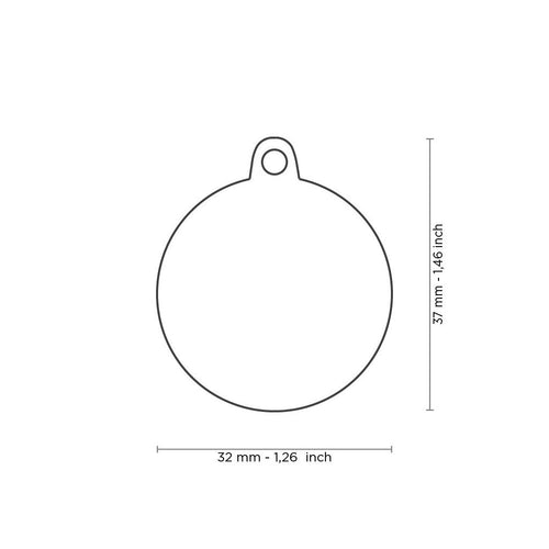 MyFamily ID Tag Big Circle I'm The King