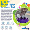 SodaPup Flower Design eBowl Enrichment Slow Feeder Bowl for Dogs