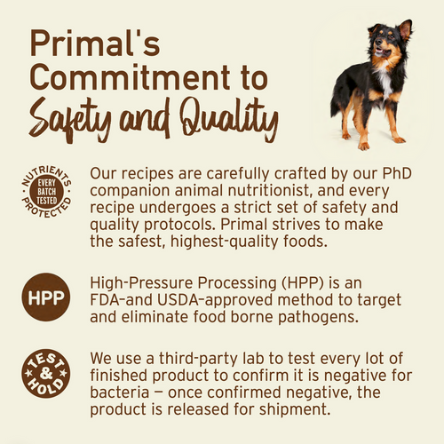 Primal Frozen Raw Scoopable Pronto Dog Food Puppy Recipe