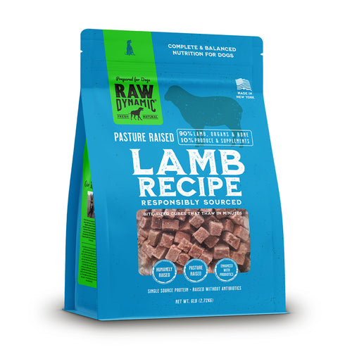 Raw Dynamic Frozen Raw Lamb Formula For Dogs