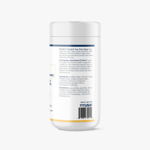 Lyxvara™ EZ-Derm® Facial & Tear Stain Wipes for Dogs & Cats