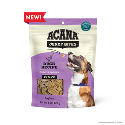 ACANA Jerky Bites Duck Recipe Soft Chewy Treats for Dogs
