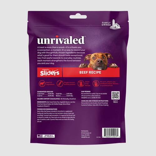 Unrivaled Meaty Sliders - Beef Recipe Dog Treats
