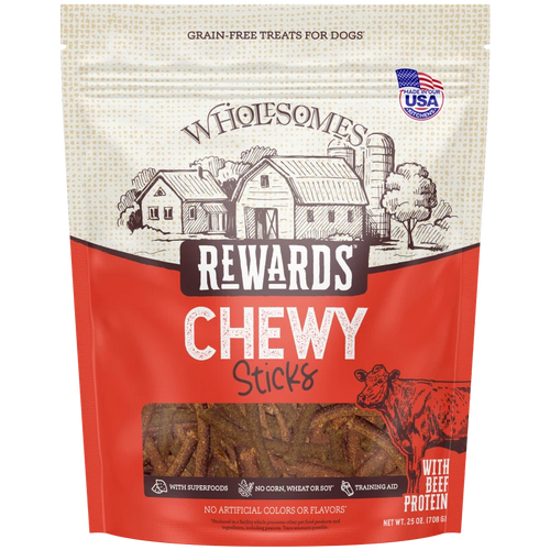 Wholesomes™ Rewards Chewy Beef Sticks Dog Treats