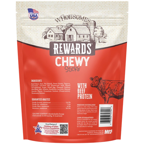 Wholesomes™ Rewards Chewy Beef Sticks Dog Treats