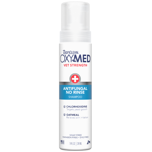 TropiClean OxyMed Antifungal No Rinse Shampoo