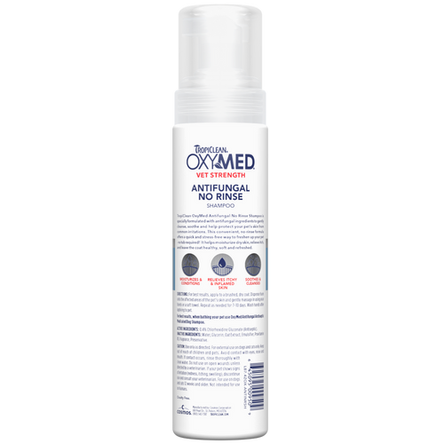 TropiClean OxyMed Antifungal No Rinse Shampoo