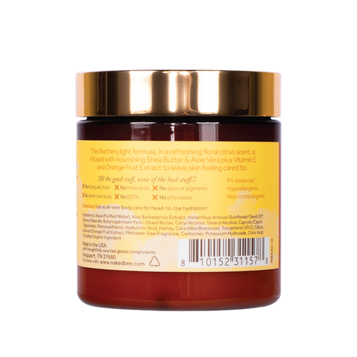 The Naked Bee 8 oz. Orange Blossom Honey Aloe & Shea Cloud Cream