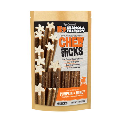 K9 Granola Factory Chew Sticks Pumpkin & Honey Dog Treats