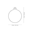MyFamily Classic Big Red Circle with Bone ID Tag