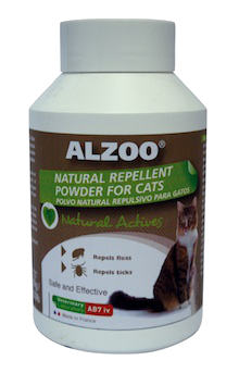 Alzoo Natural repellent cleansing powder for cats