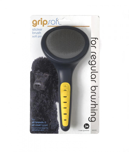 Soft shops slicker brush for dogs