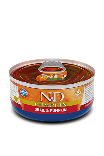 Farmina N&D Pumpkin Cat Quail & Pumpkin Recipe Wet Cat Food (2.8 Oz Single)