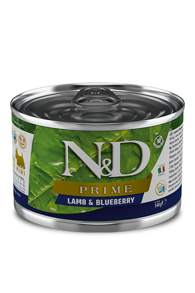 Farmina N&D Prime Lamb & Blueberry Recipe Wet Dog Food Mini (4.9 Oz.)