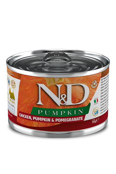 Farmina N&D Pumpkin Chicken, Pumpkin & Pomegranate Recipe Wet Dog Food Mini