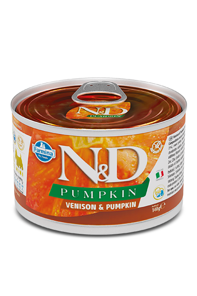 Farmina N&D Pumpkin Venison & Pumpkin Adult Mini Wet Dog Food