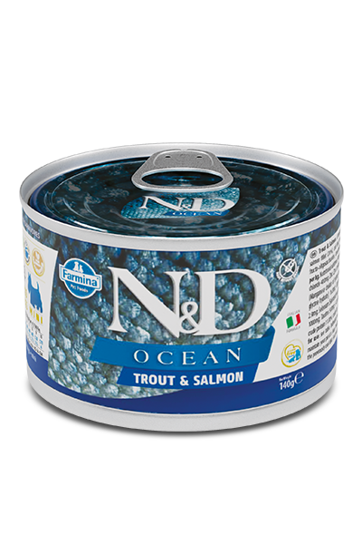 Farmina N&D Ocean Trout & Salmon Recipe Adult Mini Wet Dog Food