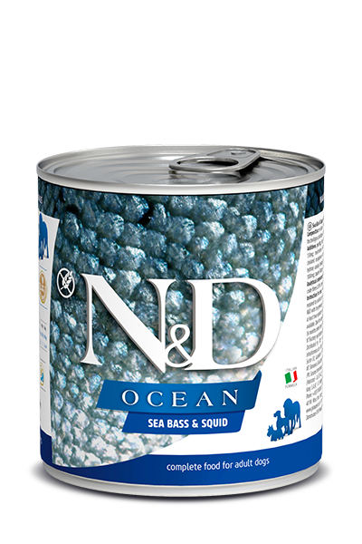 Farmina N&D Ocean Sea Bass & Squid Wet Dog Food
