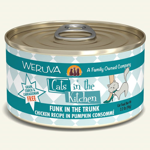 Weruva Funk in the Trunk Chicken Recipe in Pumpkin Consommé Cat Food (6 oz, single can)