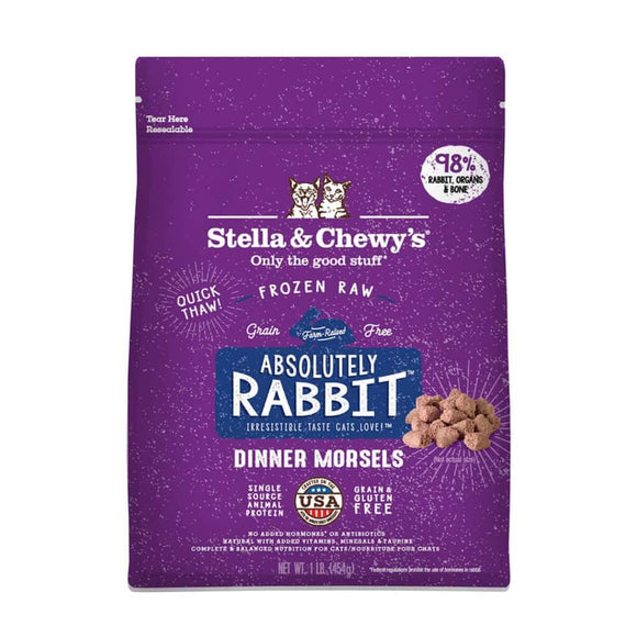 Stella & Chewy's Absolutely Rabbit Frozen Raw Dinner Morsels Cat Food