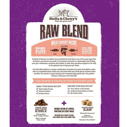 Stella & Chewy's Raw Blend Kibble Wild Caught Recipe Cat Food