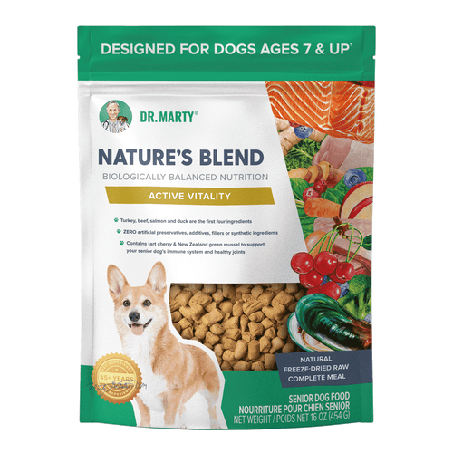 Dr. Marty Nature s Blend Active Vitality Seniors Freeze Dried Raw