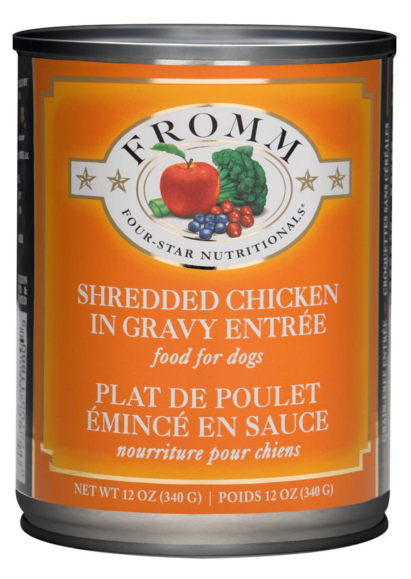 Fromm Four-Star Shredded Chicken in Gravy Entrée Dog Food