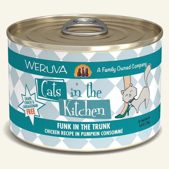 Weruva Funk in the Trunk Chicken Recipe in Pumpkin Consommé Cat Food (6 oz, single can)