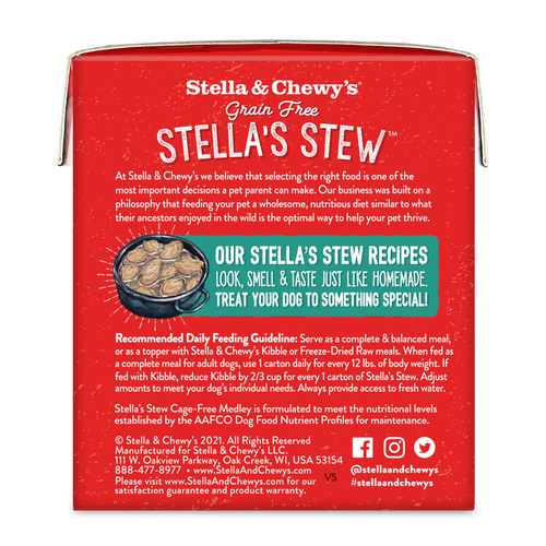 Stella & Chewy's Stella's Stew Cage Free Medley Recipe Food Topper for Dogs