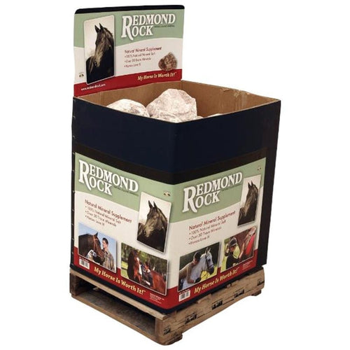 REDMOND SALT ROCK FOR HORSES - 40 COUNT QUARTER CRATE